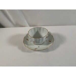 Arabia Finland Gold Flower w/Gold Trim Teacup Saucer #165